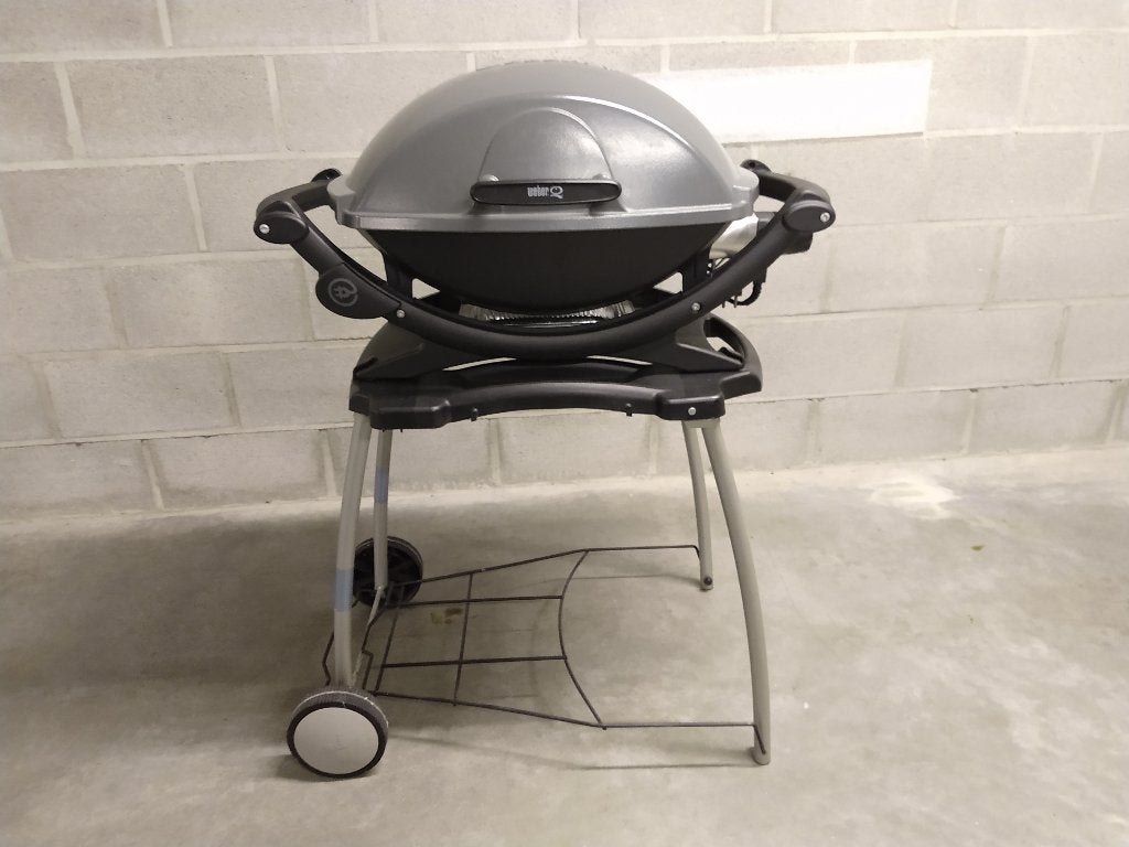 Elektrische BBQ Weber zwart, Ophalen, Zo goed als nieuw, Weber, Met accessoires