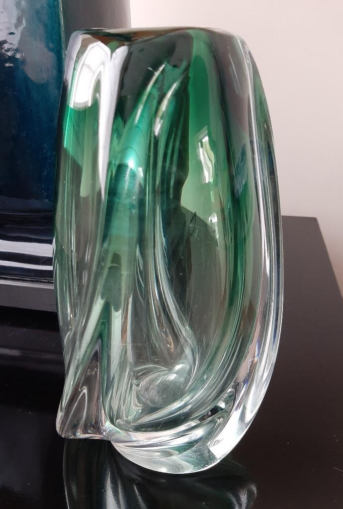 Cristal Val Saint Lambert, modèle Volute, +-21 cm, Enlèvement ou Envoi