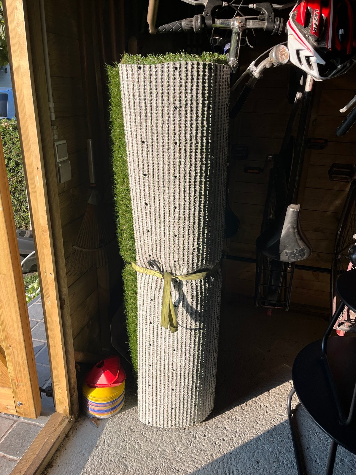 Rol kwalitatief kunstgras, Jardin & Terrasse, Gazon & Gazon artificiel, Enlèvement, Comme neuf, Gazon artificiel
