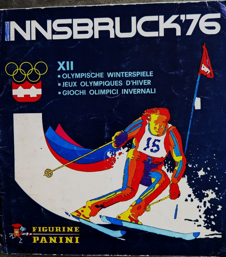 PANINI STICKER ALBUM INNSBRUCK 76 WINTER SPELEN OLYMP., Ophalen of Verzenden, Zo goed als nieuw, Sticker