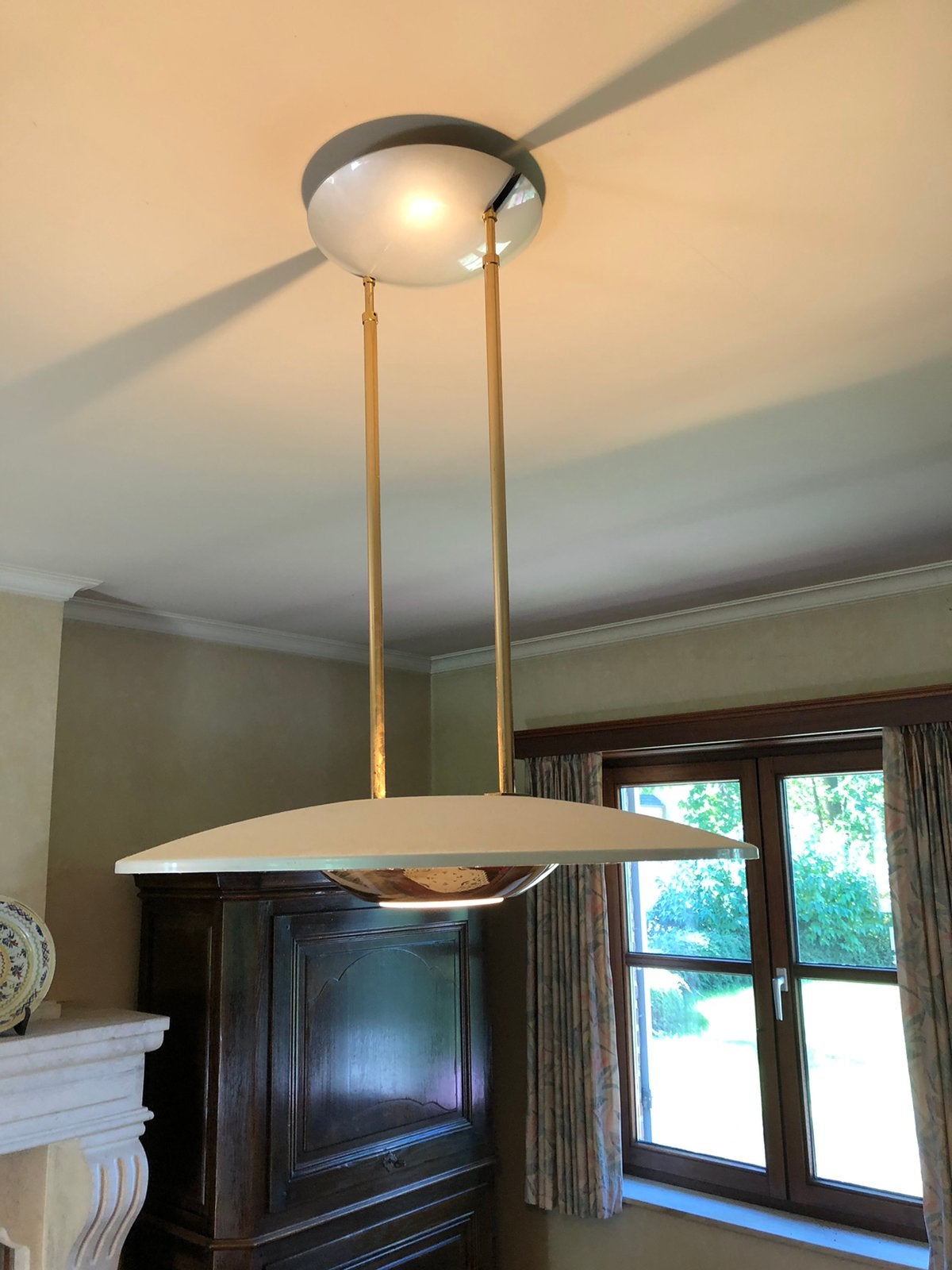 Lampe suspendue design, Maison & Meubles, Enlèvement, Utilisé, Verre