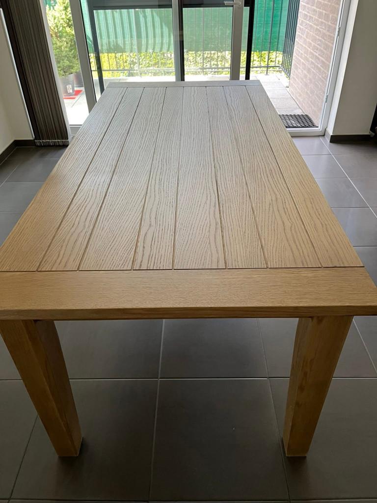 Eettafel afmetingen zijn 95/200. 8 pers, Huis en Inrichting, Tafels | Eettafels, Ophalen, Zo goed als nieuw