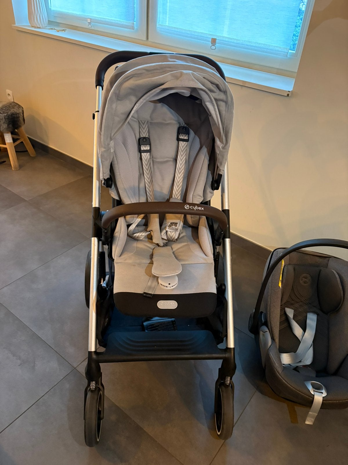Cybex Balios S+Cloud- en i-Size+-adapters, Kinderen en Baby's, Kinderwagens en Combinaties, Ophalen, Zo goed als nieuw, Kinderwagen