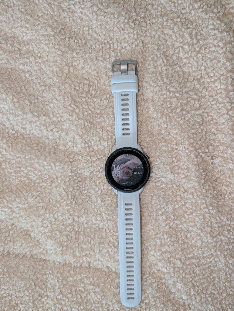 Garmin Forerunner 955, Handtassen en Accessoires, Sporthorloges, Ophalen, Gebruikt, Wit, Garmin