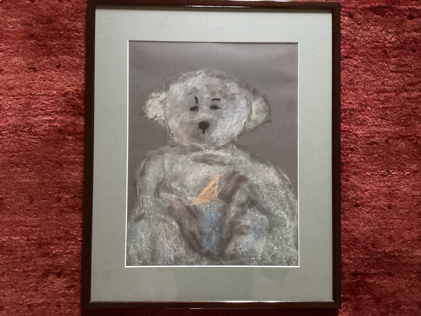 Dessin d'ours à la craie..., Enlèvement ou Envoi, Dessin