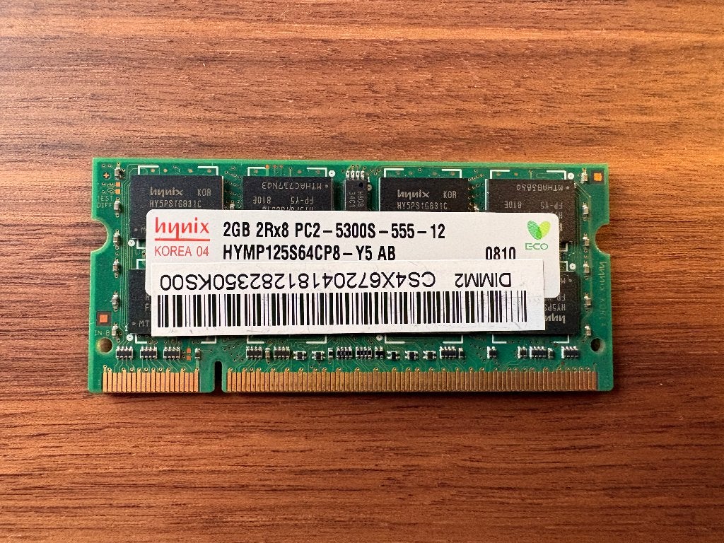 DDR2 SO-DIMM - 1 GB - 667 MHz, Ophalen of Verzenden, DDR2, Gebruikt, 1 GB of minder