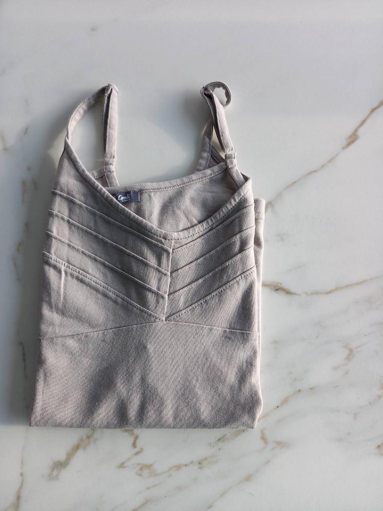 Grijs topje, Sans manches, Taille 38/40 (M), Gris, Comme neuf