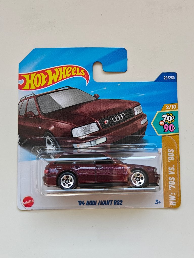 Hot Wheels '94 Audi Avant RS2 Bruin HW: 70's VS 90's, Hobby en Vrije tijd, Ophalen of Verzenden, Nieuw, Auto