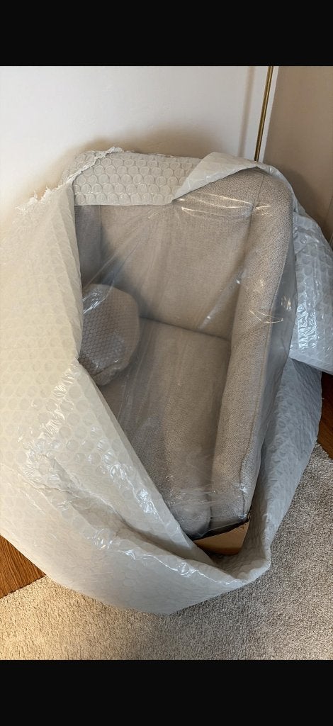 Fauteuil Belissimo Blanc Cassé, Maison & Meubles, Canapés | Salons, Neuf, Banc d'angle, Une personne, Métal, Tissus, Enlèvement