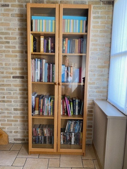 Boekenkast eik, Huis en Inrichting, Ophalen, Met plank(en), Gebruikt, Eikenhout