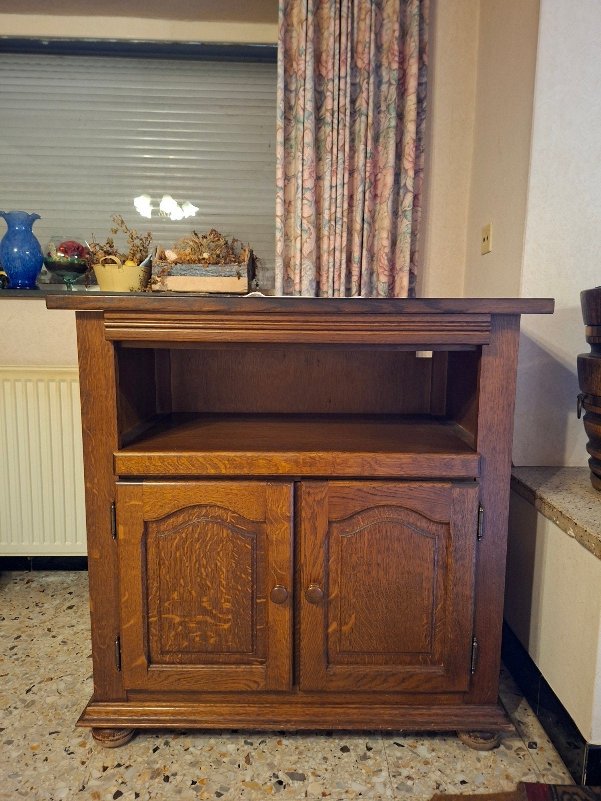massief eiken tv meubel, Enlèvement