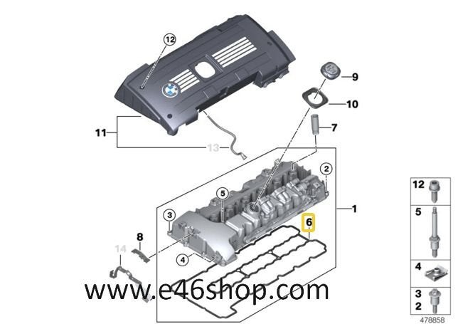 KLEPPENDEKSEL PAKKING BMW N53 MOTOR OE 11127544368, Neuf, -, -, Enlèvement ou Envoi