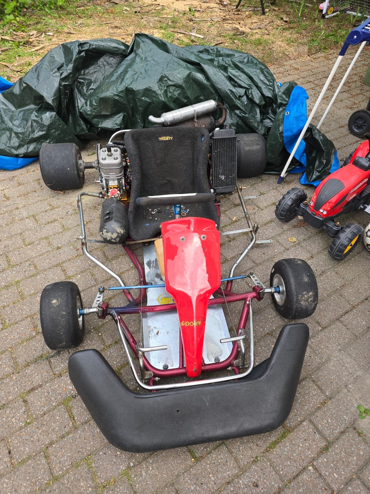 Kart met vortex rok 2 takt motor, Ophalen, Kart