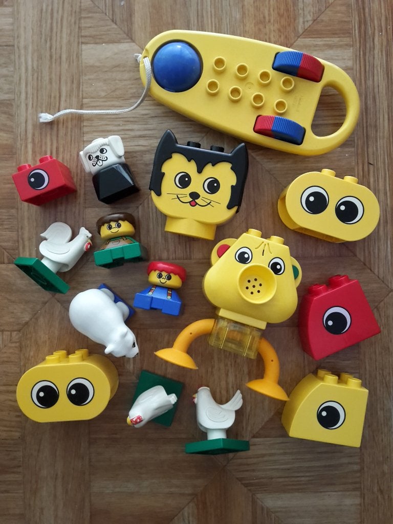 LEGO Duplo vintage blokken en figuren, 16 stuks, Ophalen of Verzenden, Gebruikt, Losse stenen, Duplo