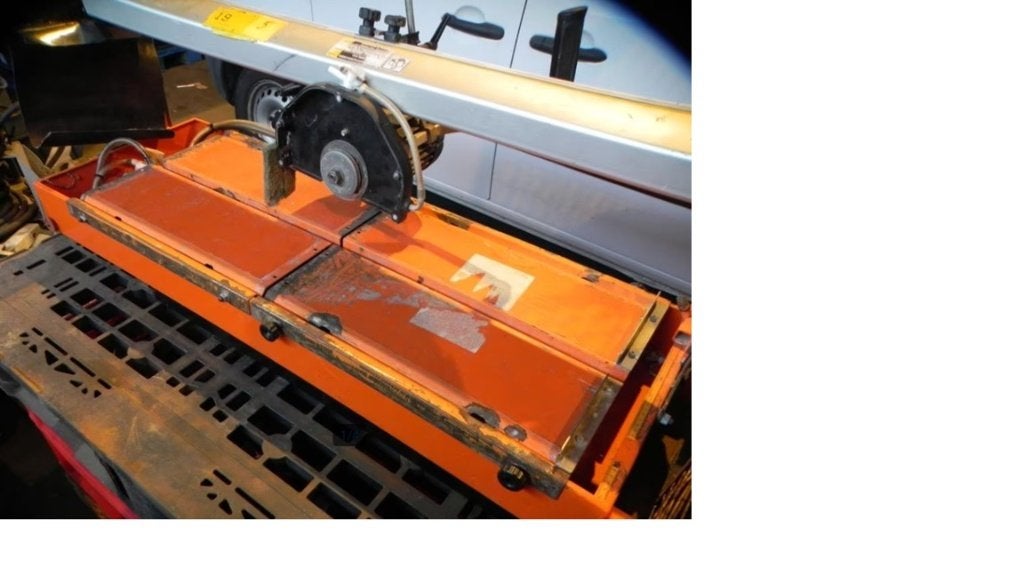 Tegelzaag machine met water, Ophalen, Gebruikt, Overige typen, 30 tot 70 mm