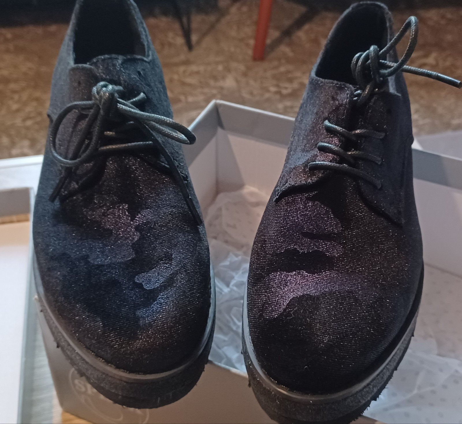 Schoenen Sprox, 38, 1 keer gedragen, blauw/glans, Ophalen of Verzenden, Blauw
