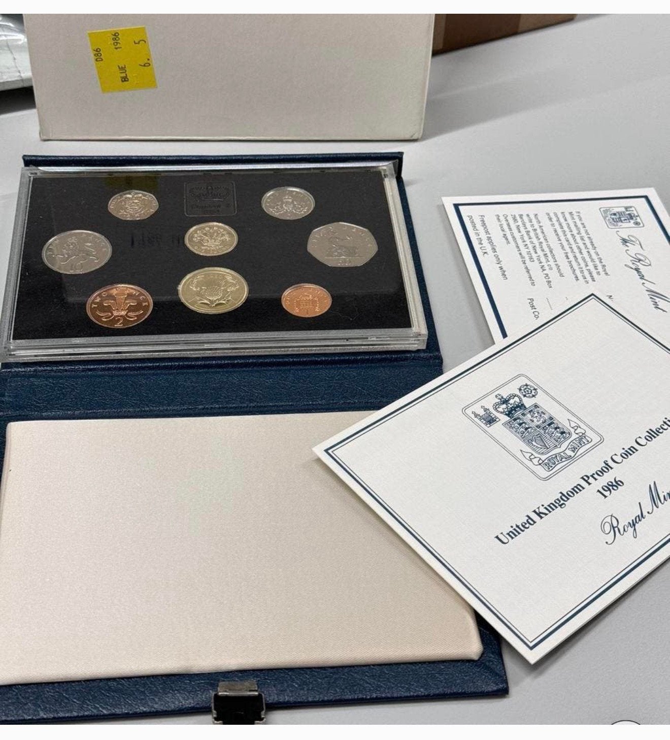 pièces d'épreuves Royal Mint 1986 Royaume-Uni et Royaume-Uni, Enlèvement ou Envoi, Autres pays, Série