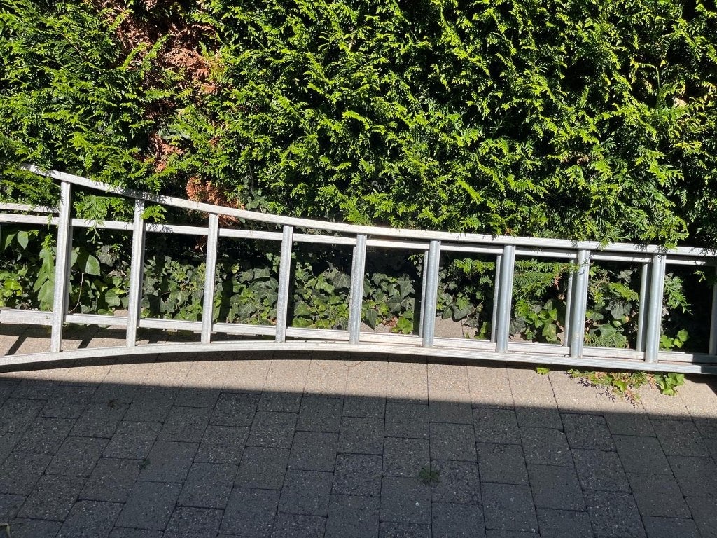 Ladder, Doe-het-zelf en Bouw, Ophalen, Gebruikt, Ladder, Opvouwbaar of Inschuifbaar