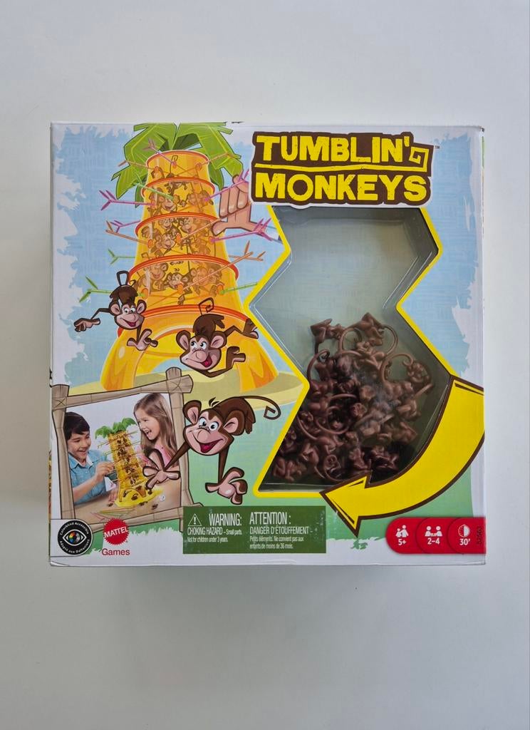 Tumblin' Monkeys spel, Ophalen, Nieuw, Mattel