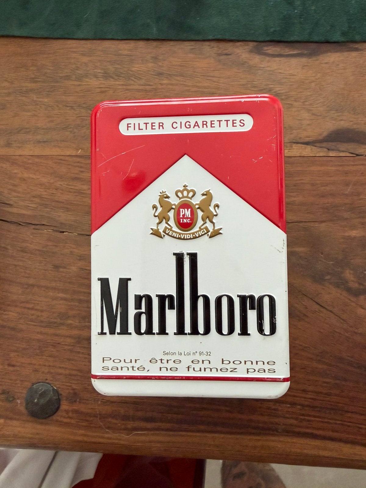 Vintage marlboro metaal pakje, Enlèvement ou Envoi, Utilisé, Boite à tabac ou Emballage