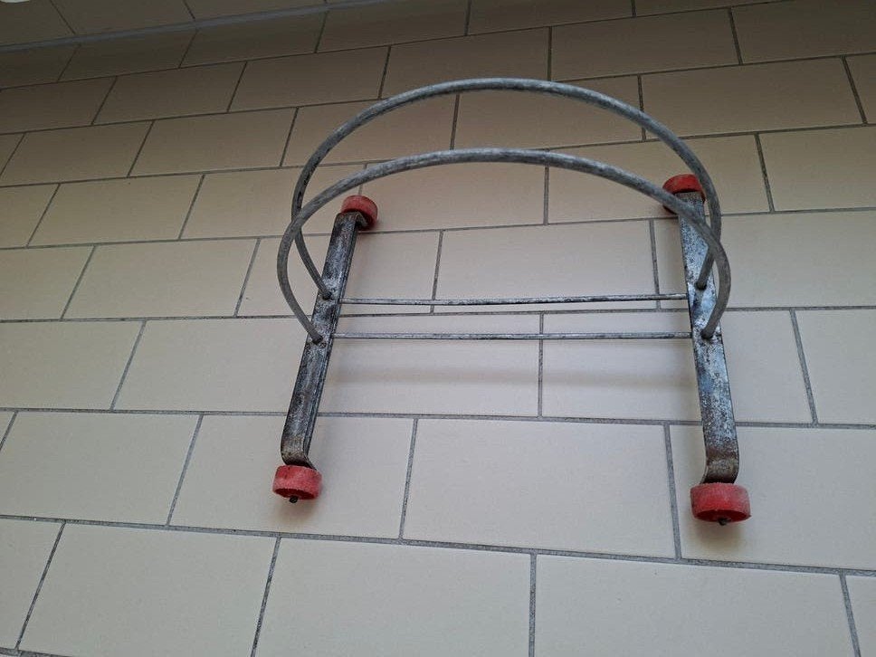 Vintage fietsrek, Ophalen