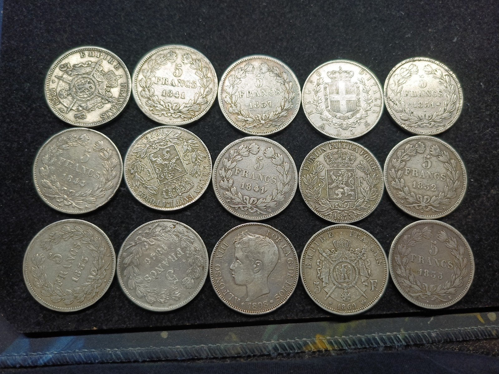 15 large Silver coins, Ophalen of Verzenden