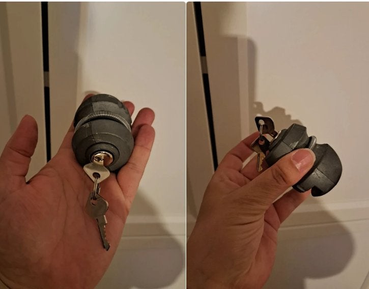 Caravan slot, Ophalen, Gebruikt