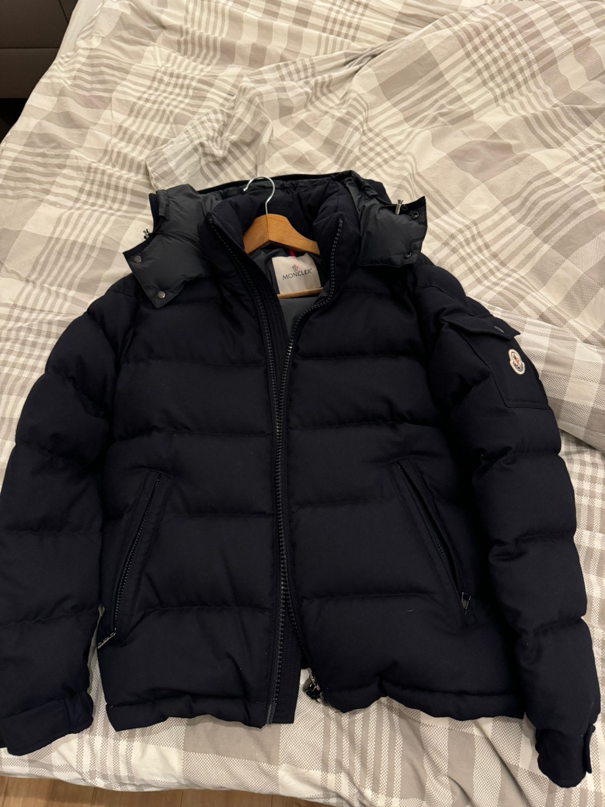 Moncler winterjas maat S, Kleding | Heren, Jassen | Winter, Ophalen, Zo goed als nieuw, Maat 46 (S) of kleiner