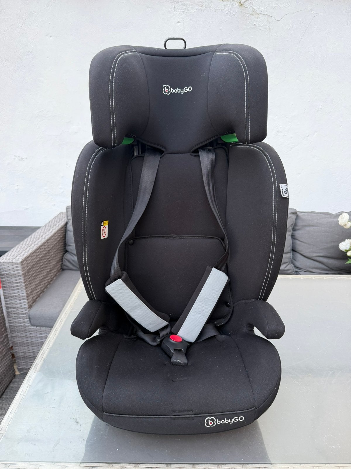 Autostoel | BabyGo i-Size stoelverhoger, Ophalen, Zo goed als nieuw, Autogordel
