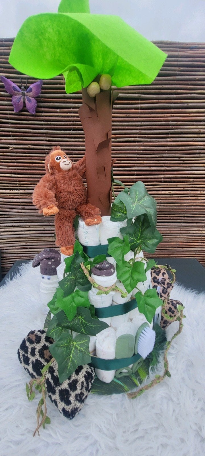 Luiertaart Jungle, Enfants & Bébés, Cadeaux d'accouchement & Assiettes de naissance, Enlèvement