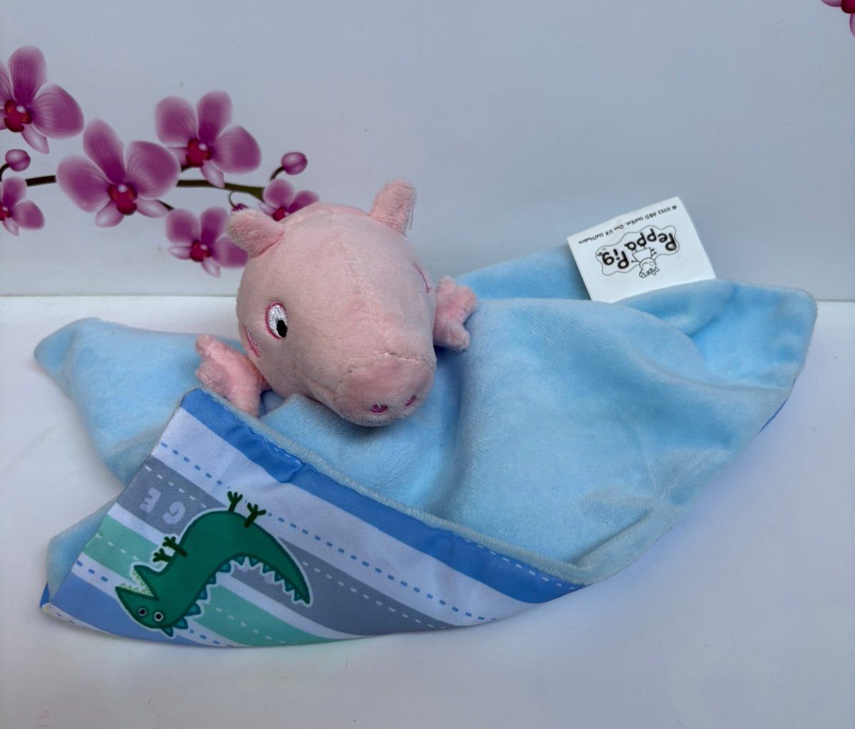 🩷 Peppa Pig - Knuffeldoekje van George 🐽, Ophalen of Verzenden, Zo goed als nieuw