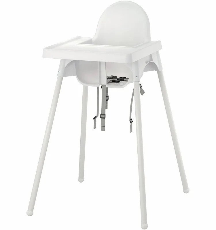 Hoge kindereetstoel met blad- wit, Kinderen en Baby's, Kinderstoelen, Ophalen, Gebruikt