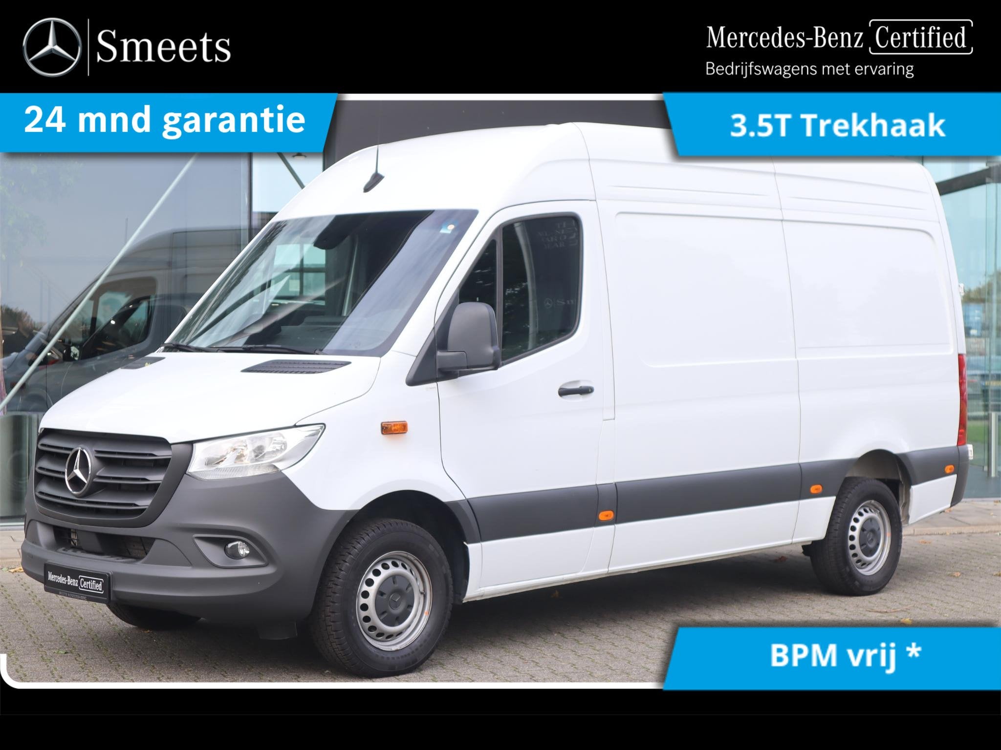 Mercedes-Benz Sprinter 317 CDI L2H2 3.5T TREKHAAK, Auto's, Automaat, 4 deurs, 4 cilinders, Wit