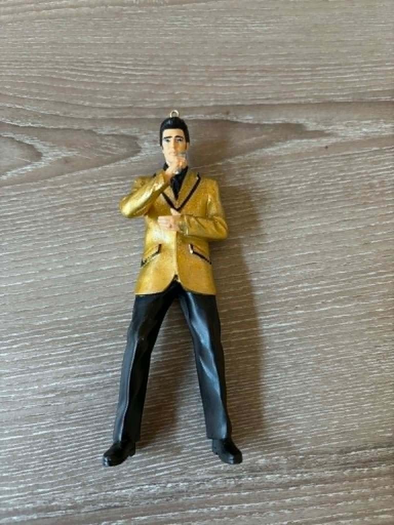 Elvis beeldje voor in de Kerstboom. Mag weg voor 10 euro., Ophalen of Verzenden, Zo goed als nieuw, Pop, Beeldje of Miniatuur
