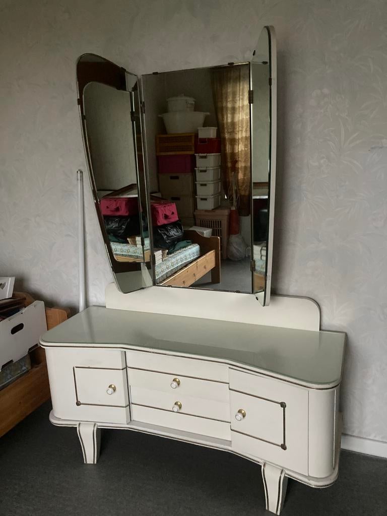 Leuke vintage meubel, Enlèvement, Utilisé, Verre, Vintage