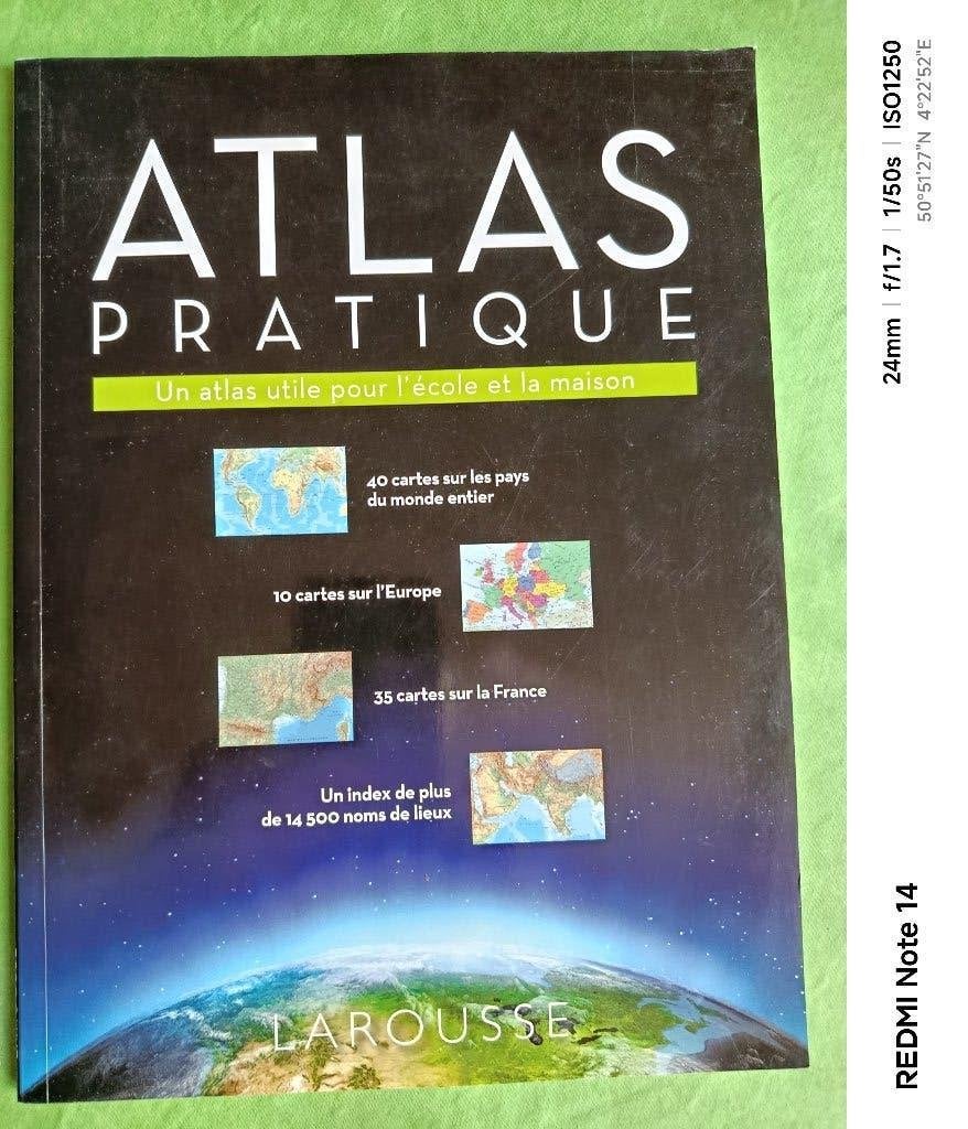 Practice Atlas : un atlas utile pour l'école et la maison, Enlèvement ou Envoi, Comme neuf, Librairie Larousse, Autres régions