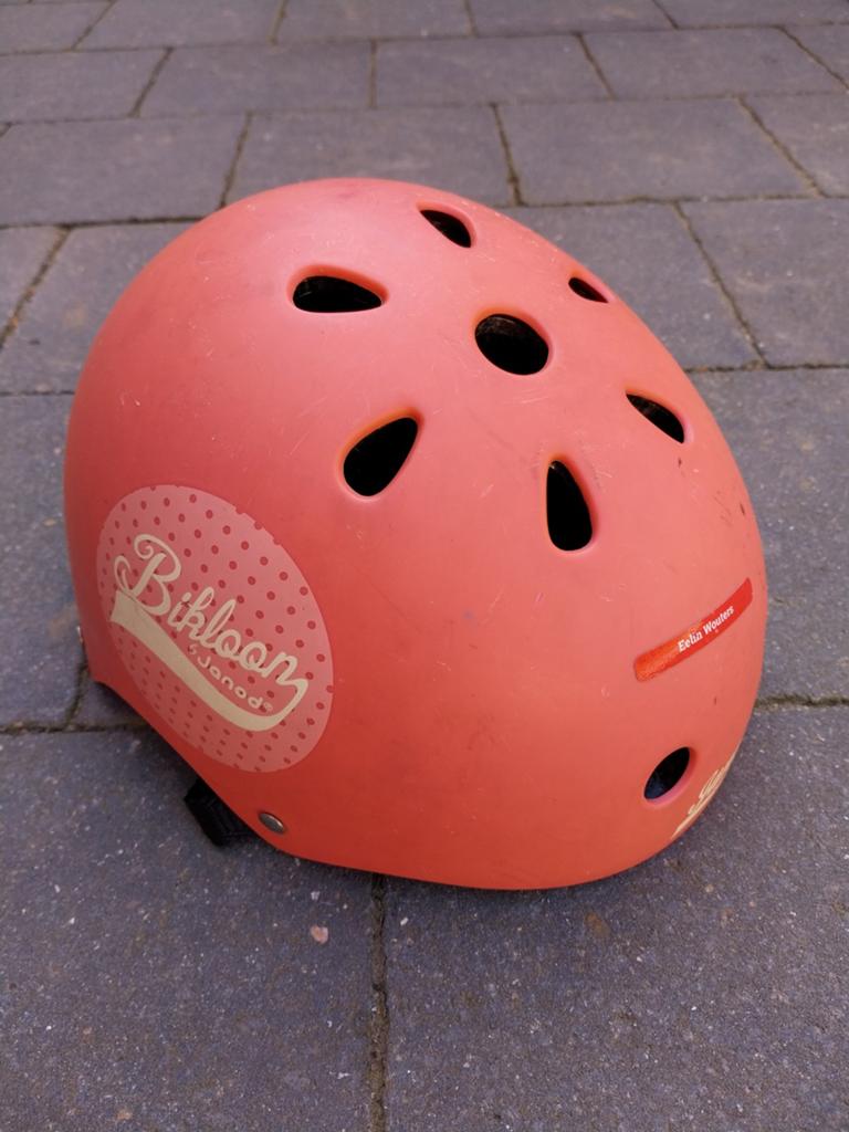 Kinderhelm, Fietsen en Brommers, Fietsaccessoires | Fietshelmen, Ophalen, Zo goed als nieuw, Bikloon janod