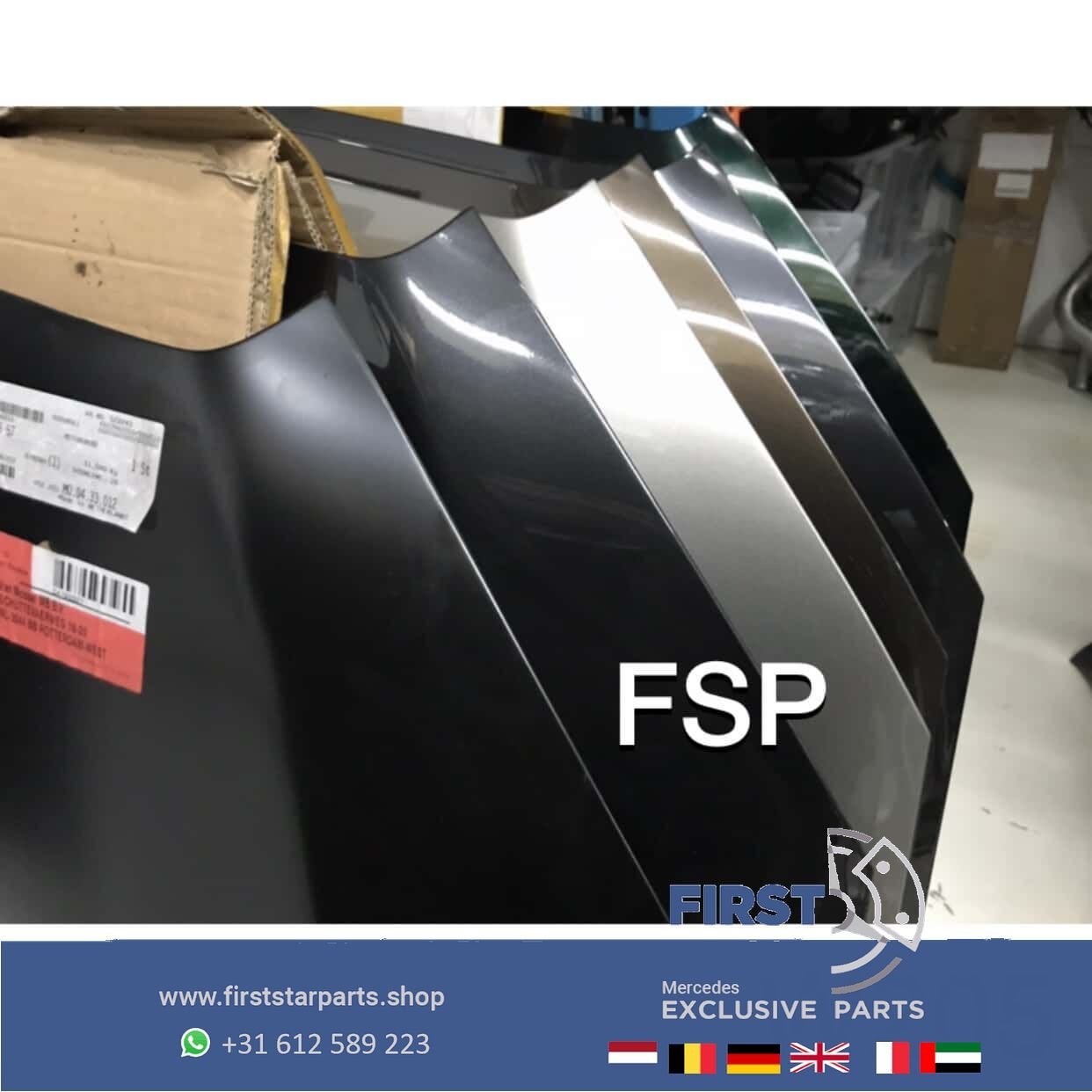 W205 Mercedes C Klasse 2014-2020 MOTORKAP ORIGINEEL C205 A20, Utilisé, -, Capot moteur, Avant
