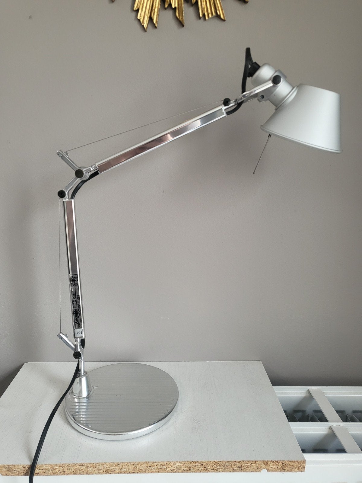 Artemide Tolomeo micro chrome lamp, Ophalen of Verzenden, Artemide, Design