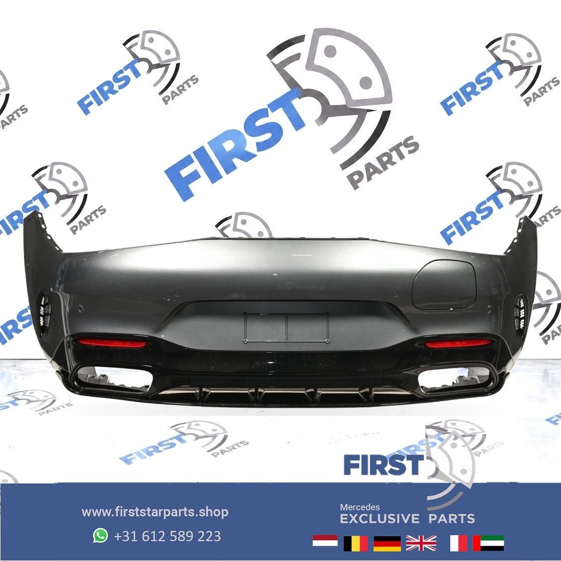 R232 SL43 SL55 SL63 AMG ACHTERBUMPER A2328852801 + DIFFUSER
