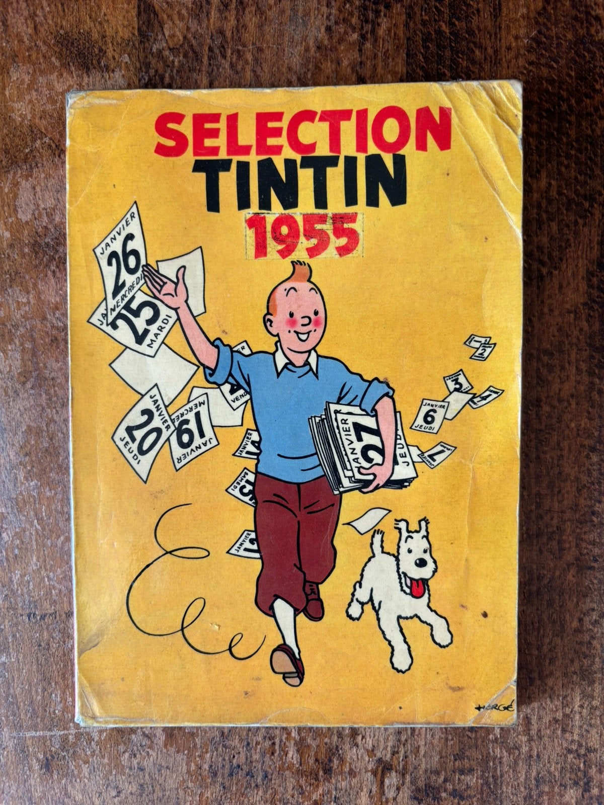 Sélection Tintin 1955, Enlèvement ou Envoi, Tintin, Utilisé