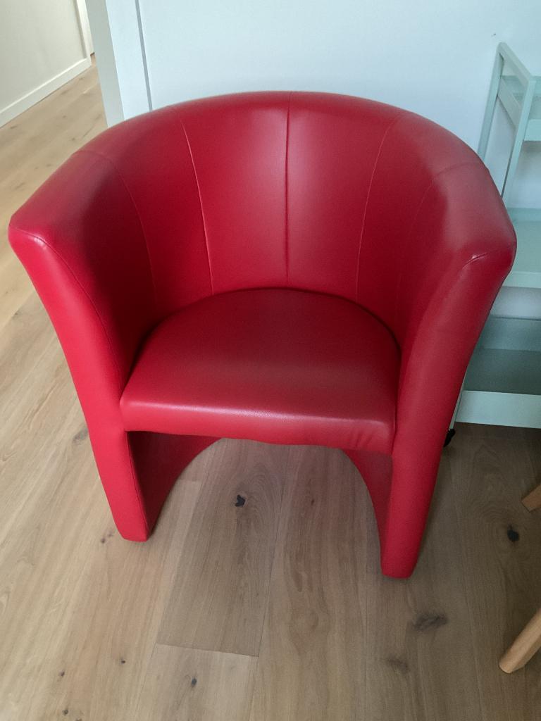 2 Kuipzetels, Ophalen, Zo goed als nieuw, Leer, 50 tot 75 cm