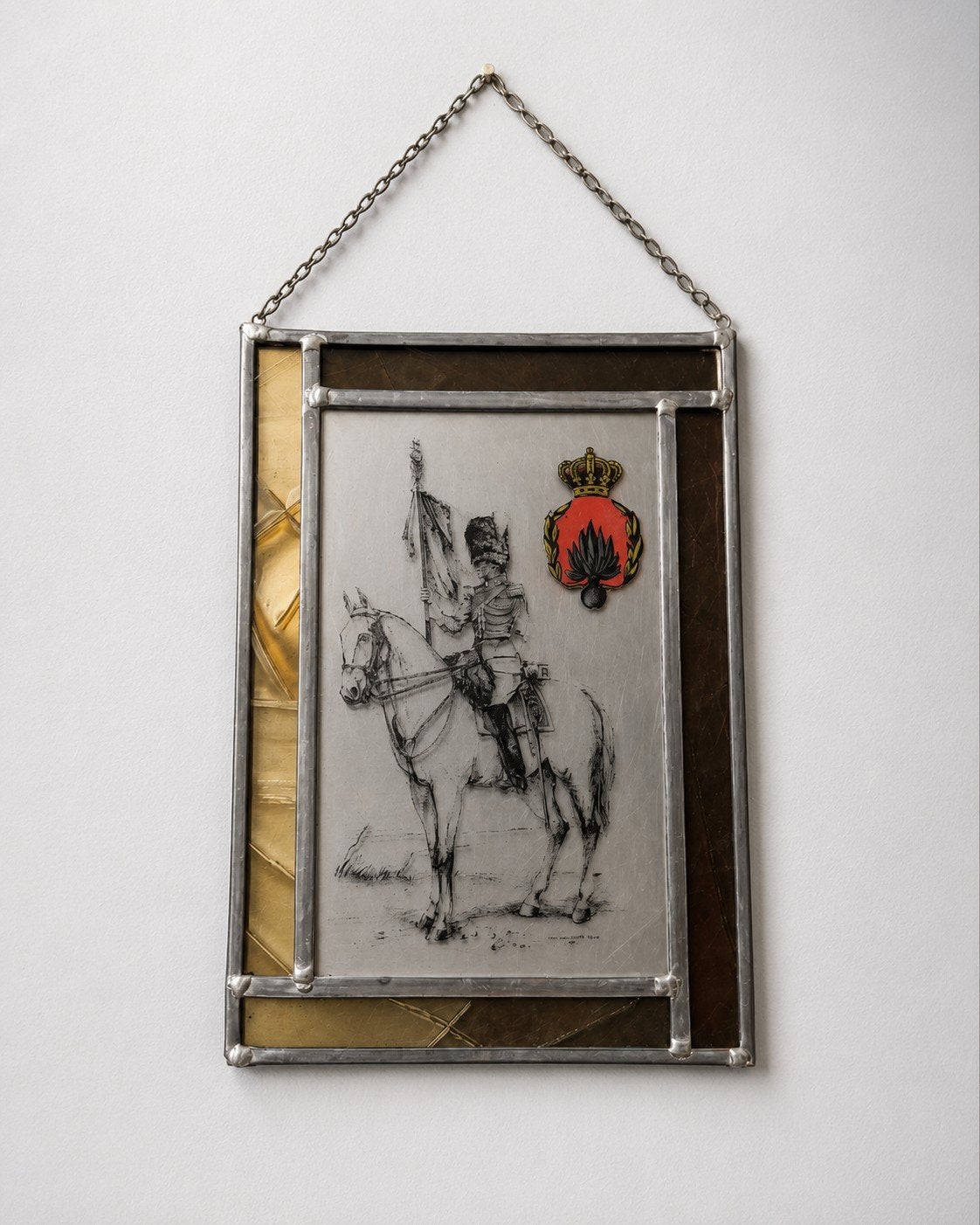 Vitrail militaire belge René Van den Neste (1981), Antiquités & Art, Enlèvement ou Envoi