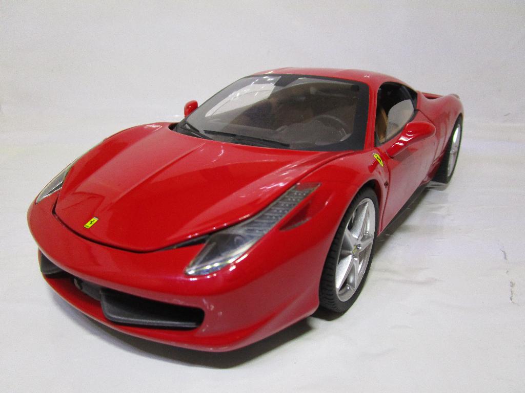 hotwheels elite 1:18 ferrari 458 italia, Enlèvement ou Envoi, Utilisé, Voiture, Autres marques