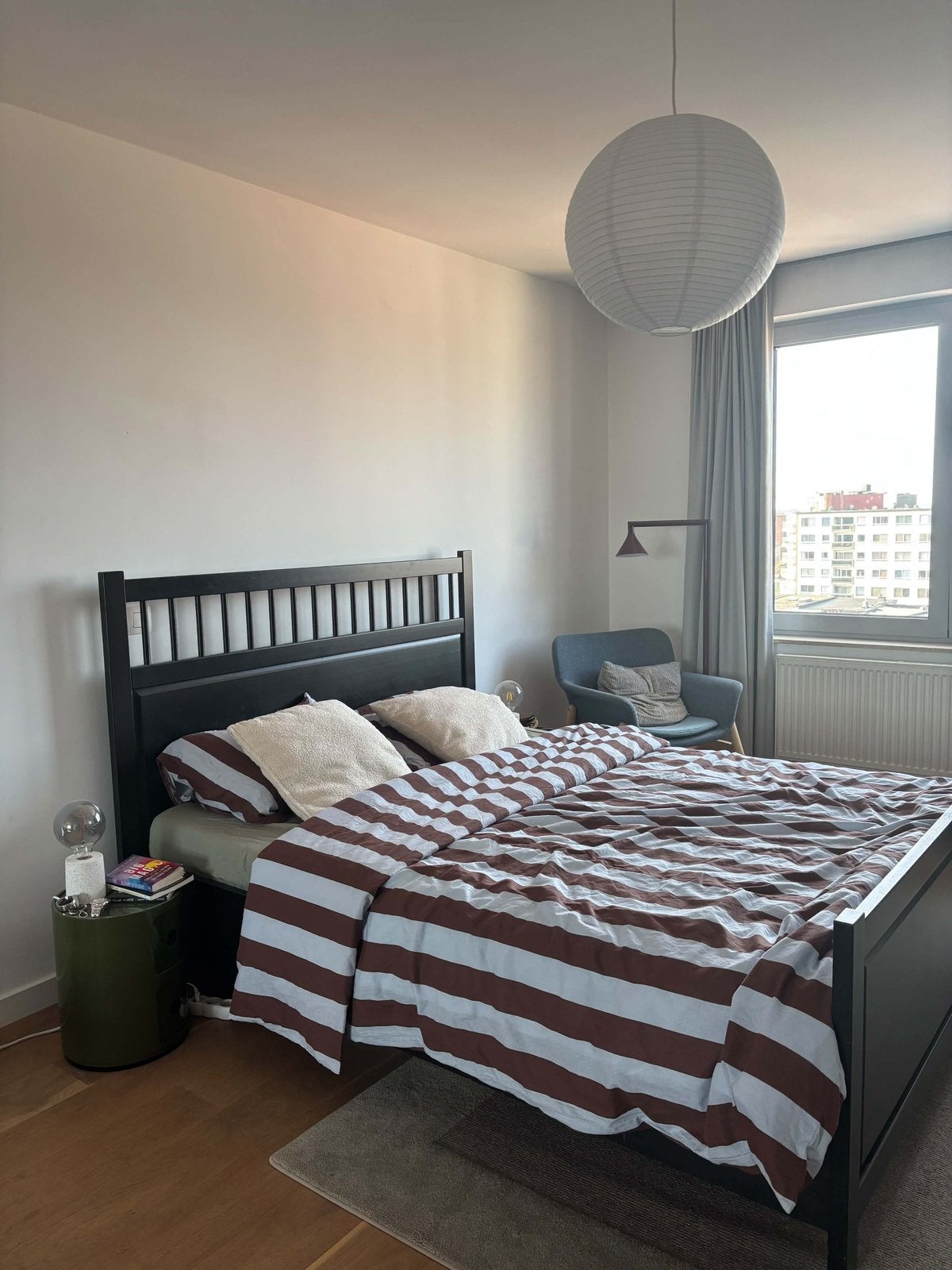 Tweepersoonsbed IKEA, Ophalen, Gebruikt, Zwart, Tweepersoons