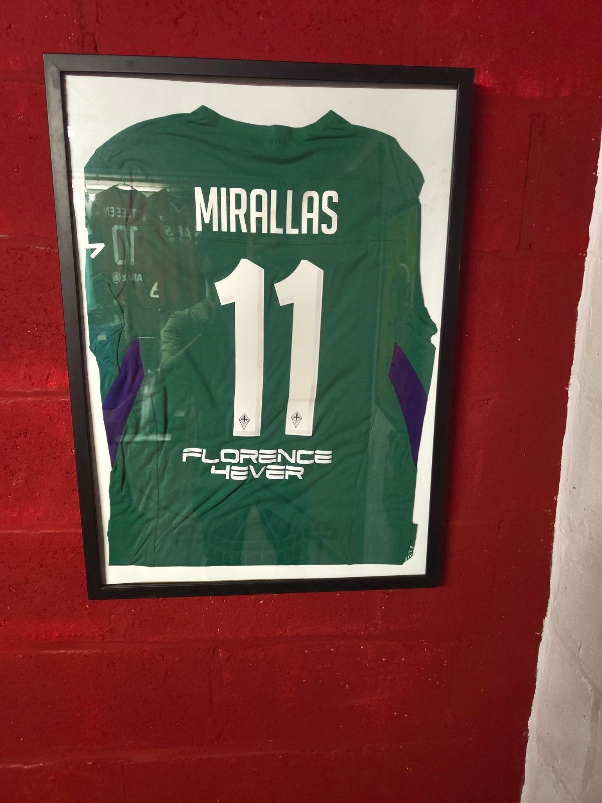 Match issued shirt - Kevin Mirallas / Fiorentina, Enlèvement, Comme neuf, Maillot