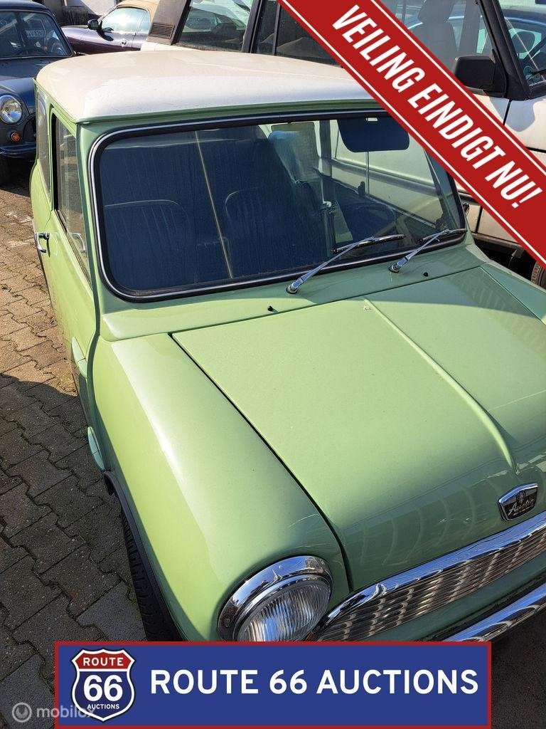 Austin Mini 850 De Luxe | 1961 | Route 66 Auctions, Auto's, Austin, Zwart, Bedrijf, Handgeschakeld