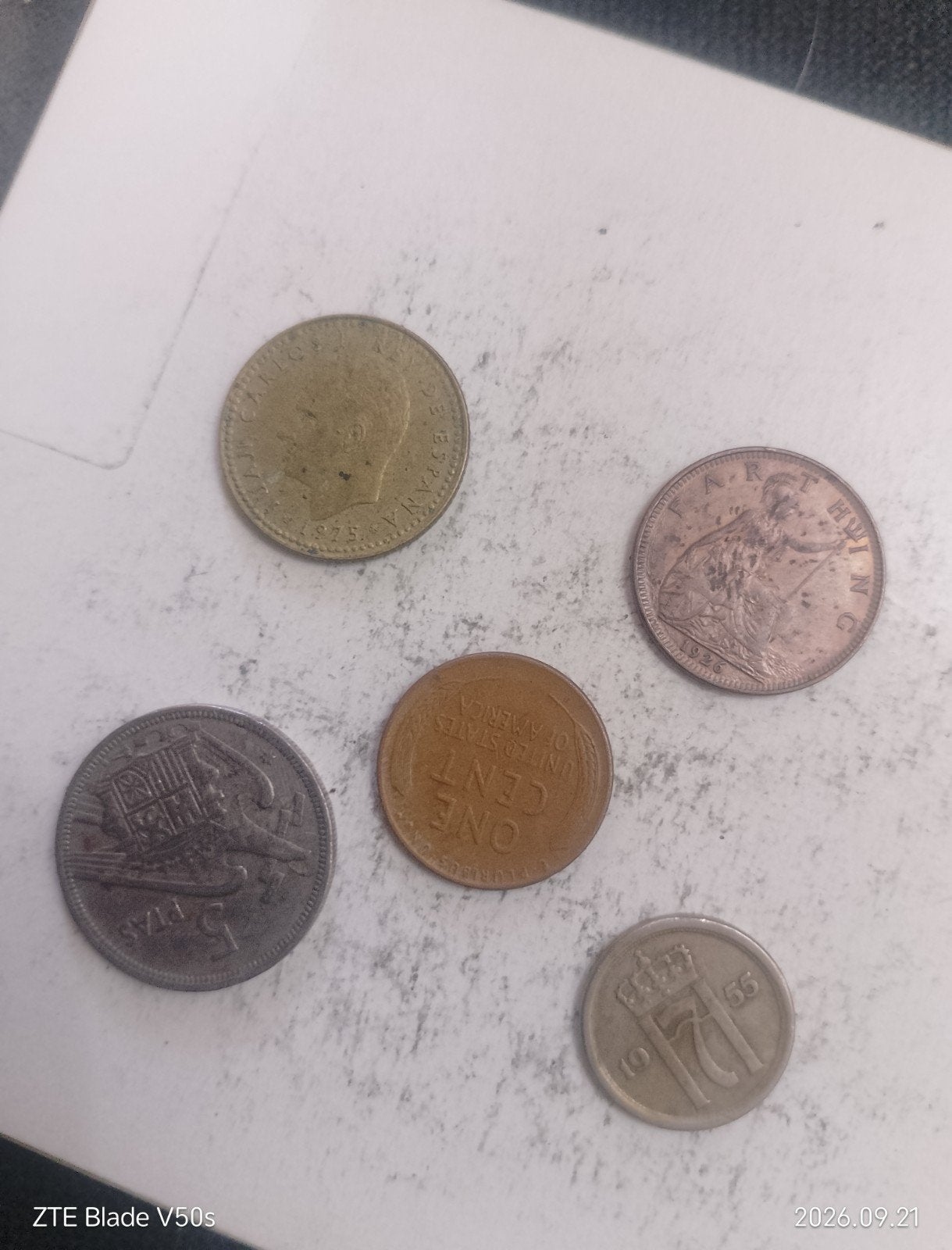 Historique des 5 pièces, Enlèvement ou Envoi