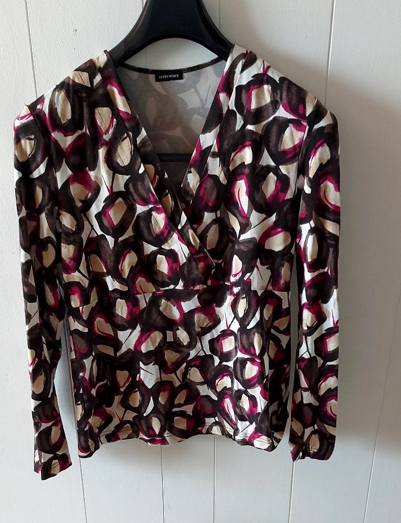 blouse gery Weber, Beige, Maat 42/44 (L), Ophalen of Verzenden, Zo goed als nieuw