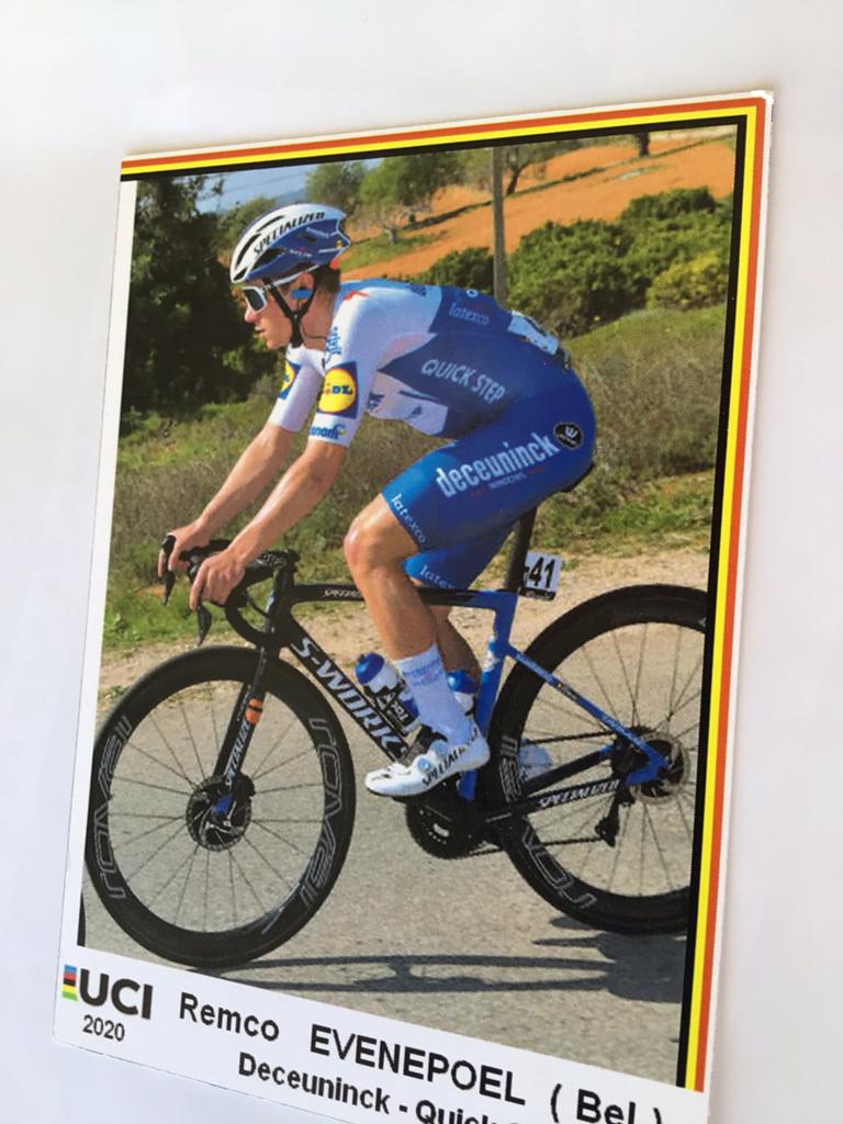 Wielerkaart 2020 team quick step remco evenepoel, Sport en Fitness, Wielrennen, Verzenden, Zo goed als nieuw